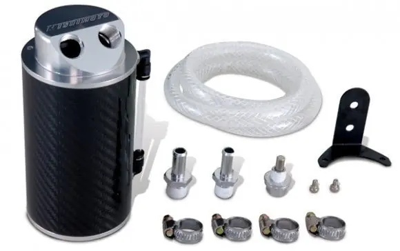 Authentic Mishimoto Universal Oil Catch Can Carbon Fiber