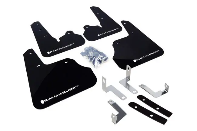 Price Drop Rally Armor UR Mudflaps Black Urethane White Logo 2012-2016 Impreza (non Aero-Kit)