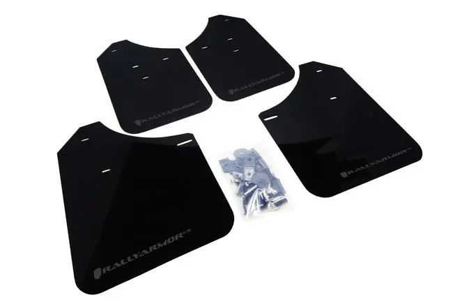 Exclusive Offer Rally Armor UR Mudflaps Black Urethane Grey Logo 2002-2007 Impreza / 2002-2007 WRX / 2004-2007 STI