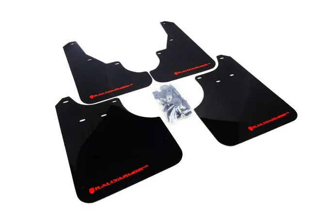 Special Discount Rally Armor UR Mudflaps Black Urethane Red Logo 2009-2013 Forester / 2009-2013 FXT
