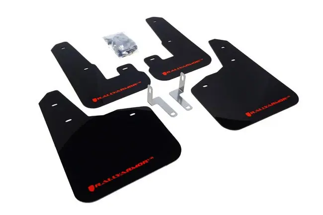 Rally Armor UR Mudflaps Black Urethane Red Logo 2010-2013 Legacy / 2010-2012 LGT Top Rated