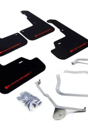 Rally Armor UR Mudflaps Black Urethane Red Logo 2015-2021 WRX / 2015-2021 STI Today Only