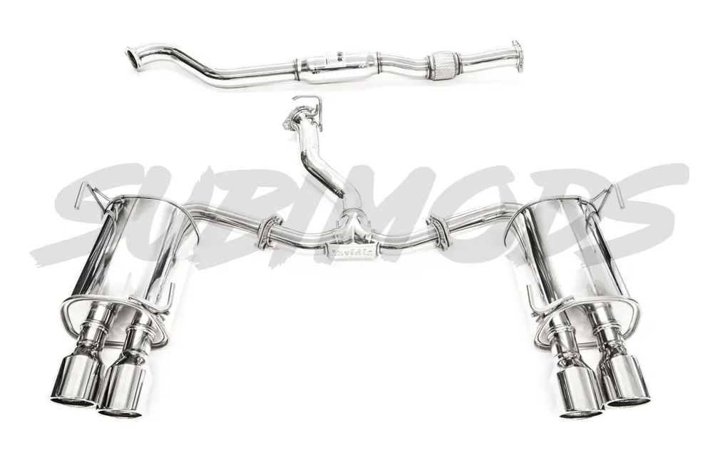 Invidia Q300 Cat Back Exhaust w/ Double Wall Stainless Steel Tips 2015-2021 WRX / 2015-2021 STI Direct From Factory