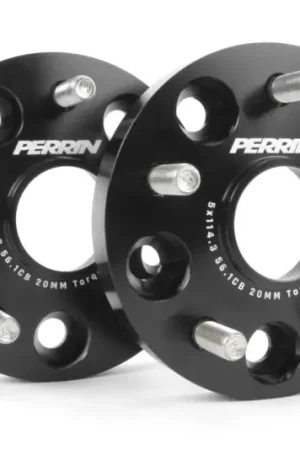 Perrin Wheel Spacers Black 20mm 5x114.3 2015-2025 WRX / 2005-2021 STI Original