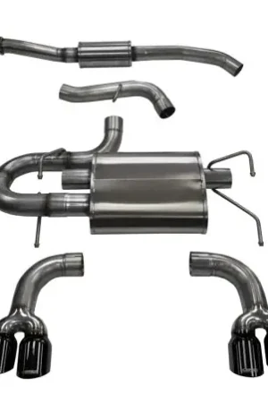 Corsa Performance Catback Exhaust Black Pro Series Tips 2011-2014 WRX Hatchback / 2008-2014 STI Hatchback Special Discount