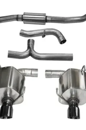 Place Order Corsa Performance Catback Exhaust Black Pro Series Tips 2008-2010 WRX Sedan