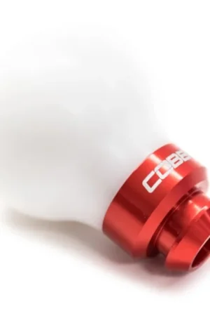 COBB Delrin Shift Knob White w/ Red 5 speed Subaru Models Deal