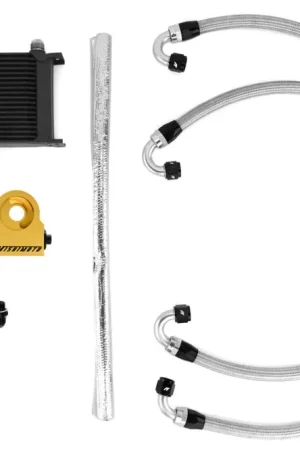 Flash Sale Mishimoto Thermostatic Oil Cooler Kit Black 2008-2014 STI