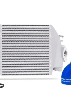 Mishimoto Top Mount Intercooler Silver w/ Blue Hose 2008-2014 WRX Big Sale