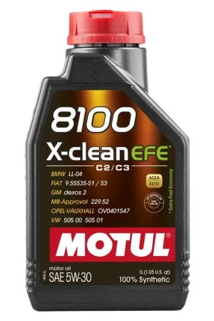 Same Day Shipping Motul 8100 5W-30 X-clean EFE Motor Oil 1L Bottle