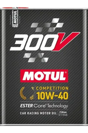 Crafted Motul 300V 10W-40 Competition Full Synthetic Motor Oil 2L Bottle