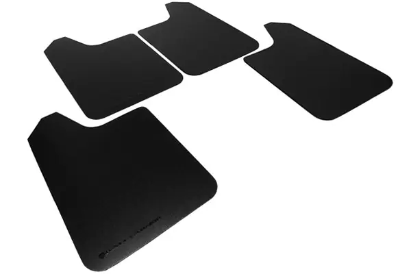 Hot Picks Rally Armor Universal UR Mudflaps Black Urethane Grey Logo
