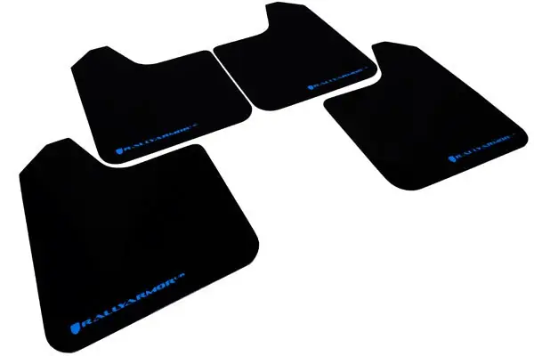 Rally Armor Universal UR Mudflaps Black Urethane Blue Logo Buy Online