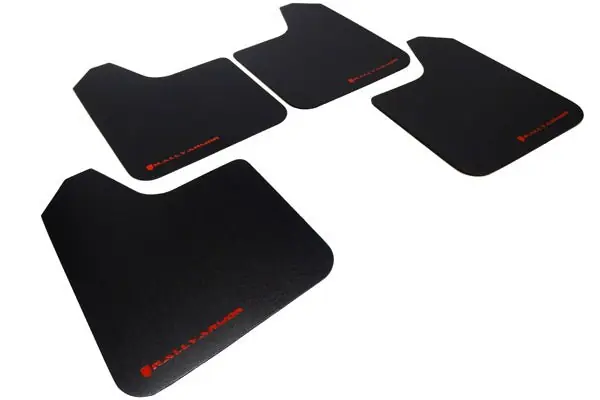 Rally Armor Universal UR Mudflaps Black Urethane Red Logo Buy Today