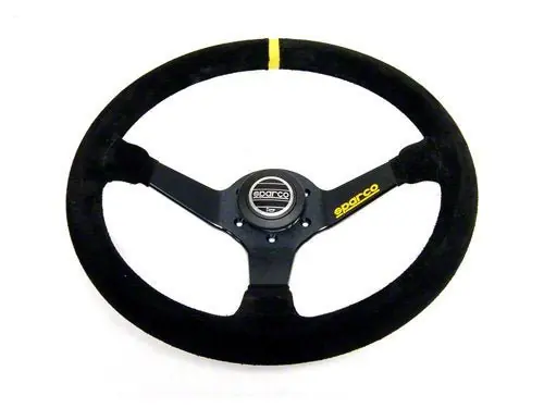 Sparco Steering Wheel 345 Black Suede Free Shipping