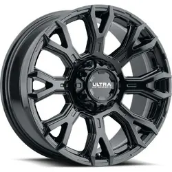 Ultra 123BK Scorpion 5x114.3/5x127 17x9 +12 Gloss Black with Clear Coat Top Pick