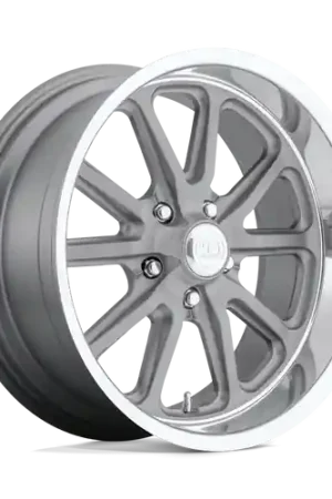 US Mag 1PC U111 RAMBLER 5X114.3 20X8 +1 MATTE GUN METAL MACHINED Fast Shipping
