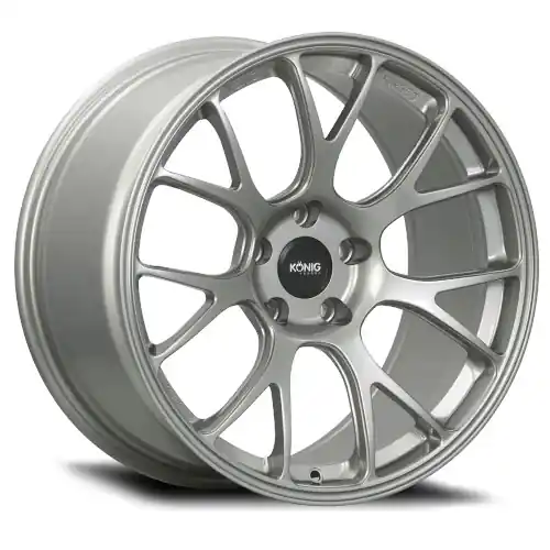 Konig Forged F1M 5X120.65 19x10.5+36 Ash Silver Knurled Bead Express Delivery