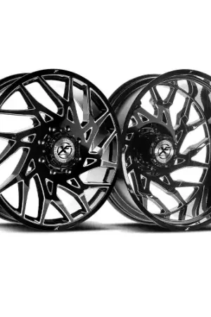 Popular XF Dually XF-229 Dually 8x210 26x8.25 -192 Gloss Black & Milled