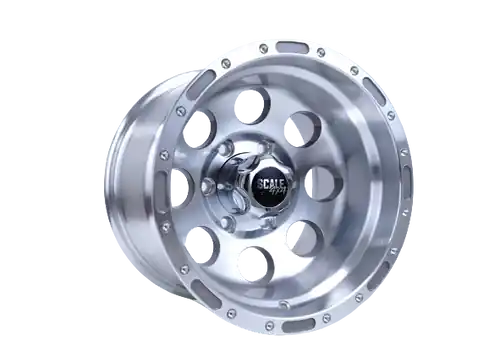 Scale 4X4 S52 6x139.7 15x10 -46 Silver w/Machined Face Sale