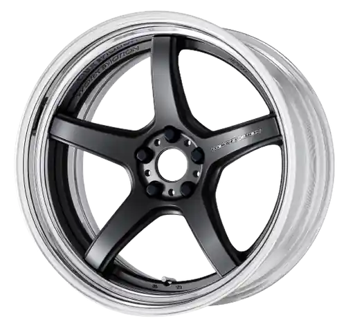 Professional Grade Work T5R 2P 5x100 19x11.0 +45 Matte Gunmetal