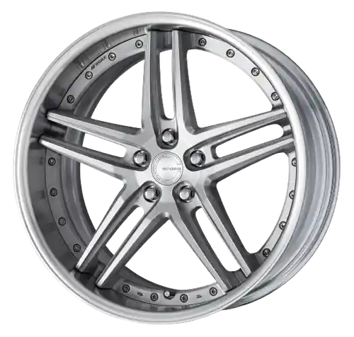 One Day Deal Work Gnosis Gr205 5x112 19x8.5+38 O Disk Brush Silver Clear