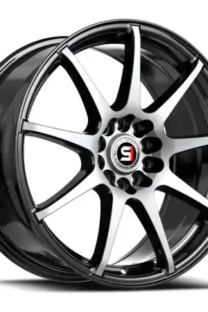 Spec-1 SP-67 5x108/5x114.3 17x7 +42 Gloss Black & Machined High Quality