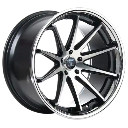 Rohana RFC10 5x120 20x9+35 Machine Black/Chrome Lip Latest