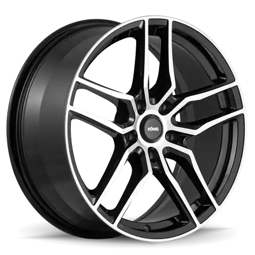 Instant Buy Konig Intention 5x120 18x8+35 Gloss Black / Machine Face
