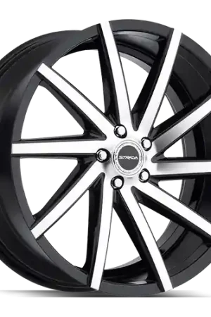 Strada Sega 5x114.3 22x9 +35 Gloss Black Machined Big Sale