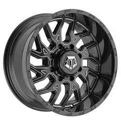 TIS 544BM 2.0 8x165.1 20x9 +01 GLOSS BLACK MILLED Holiday Sale