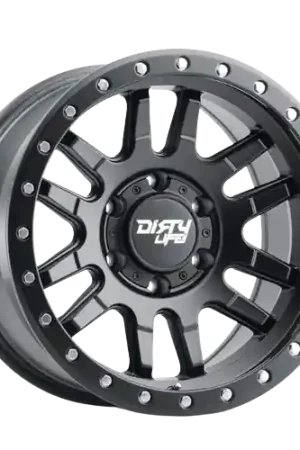 Fan Favorite Dirty Life Canyon Pro 9309 6x139.7 17x9-12 Satin Graphite/Black Lip