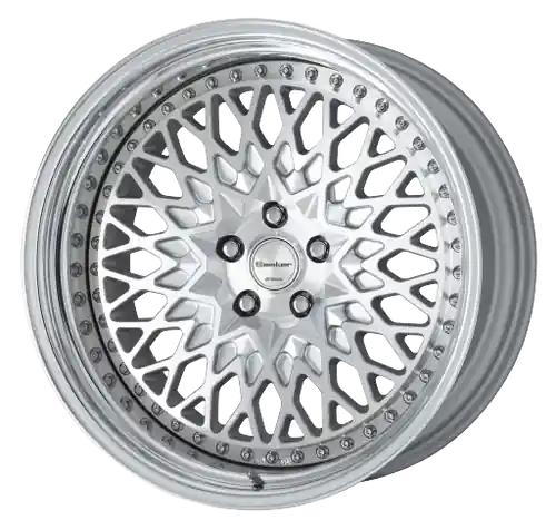 High Quality Work Gran Seeker Ccx 5x120 20x8+38 O Disk Machined Silver Polish