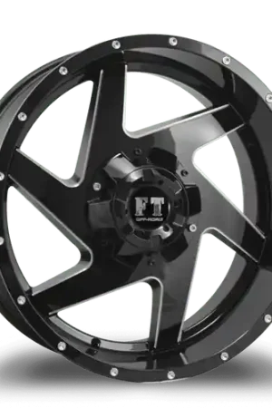 Crafted FULL THROTTLE FT6052 8x170 18x9-12 BLACK / MILLED