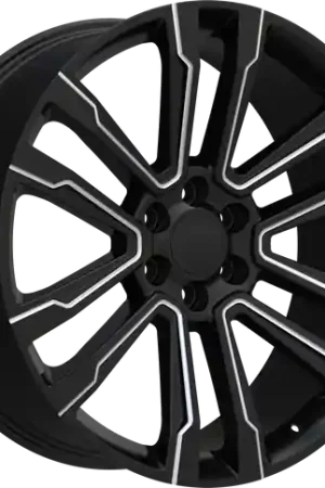 REPLICA 328 6X139.7 24x10 +25 BLACK AND MILLED High Quality