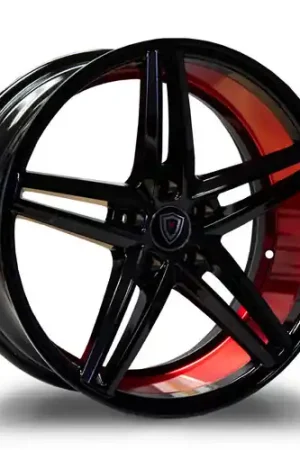 Crafted MARQUEE WHEELS M8571 5x110 18x8+33 BLACK / RED UNDERCUT