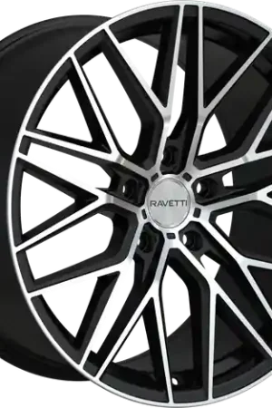 Hot Picks RAVETTI M16 5X114.3 20x9 +38 SATIN BLACK MACHINED