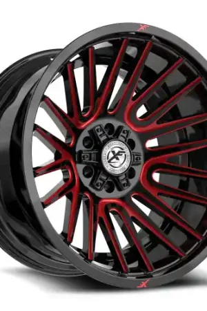 Money Back Guarantee XF Off-Road XF-234 6x135/6x139.7 20x9 +0 Gloss Black & Red Machined