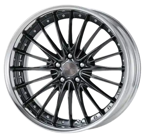 Work Schwert Regnitz 5x112 21x12.5+45 O Disk Brilliant Silver Black Premium