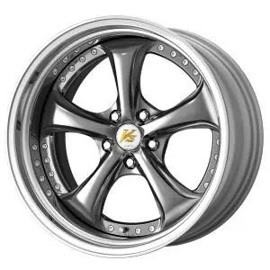 Original Work Wheels VS-KF 5x115 19x8.5+22 Brilliant Silver Black L Disk STEP RIM
