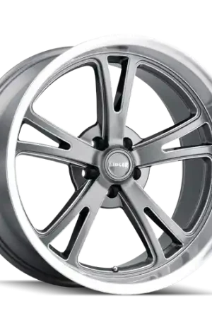 Ridler Type 606 5x120.65 17x7+0 Grey W/Milled Spokes & Diamond Lip Next Day Delivery