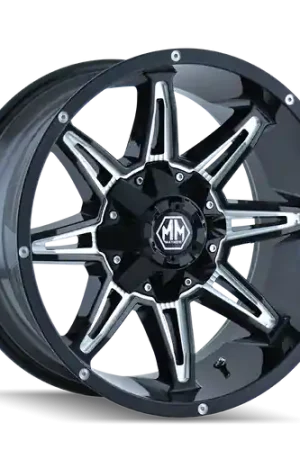 Mayhem Rampage 8090 8x180 20x9+18 Black/Milled Spokes Don’t Miss Out