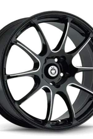 No Minimum Order Konig Illusion 5x114.3 17x7+40 Black/Ball Cut Machine