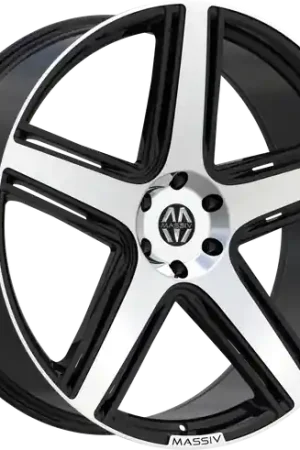 Free Shipping MASSIV 926 5X120 22x9 +40 BLACK MACHINED