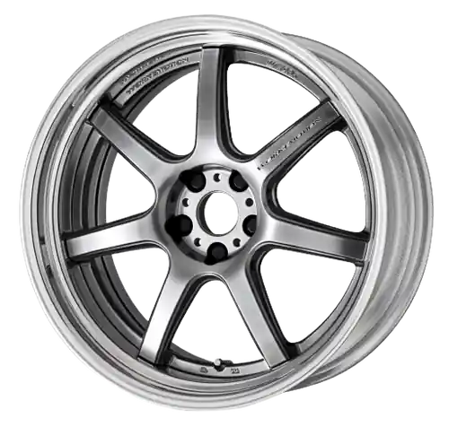 Fast Shipping Work T7r 2P 5x114.3 18x8.5 +22 GT SILVER