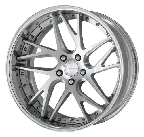 Work Gnosis Cvx 5x114.3 20x8.5+38 W Disk Brush Silver Clear Next Day Delivery