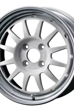 WedsSport Racing 2-Piece 4x100 15x7.0+34 White Brand New