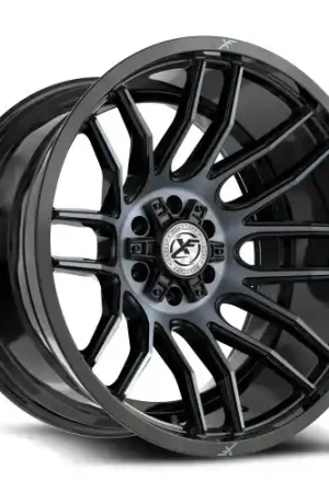 Best Choice XF Off-Road XF-232 5x127/5x139.7 20x9 +0 Gloss Black & Machined Titanium Double Dark Tint
