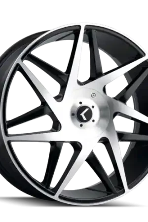 Modern Kraze Phase 192 5x115/5x139.7 22x9.5+18 Black/Machined Face