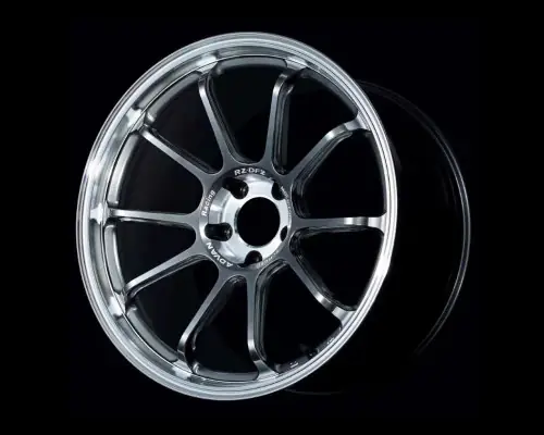 Best Choice Advan Racing RZ-DF2 5x114.3 19x9.0 +25 DIAMOND CUT & HYPER PLATINUM BLACK